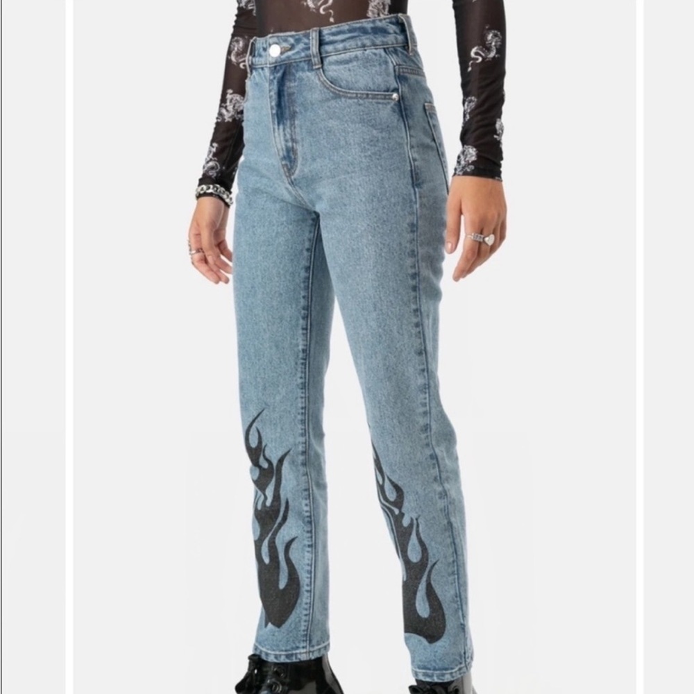 Adika Flaming Hot Fire Jeans - Picture 2 of 4